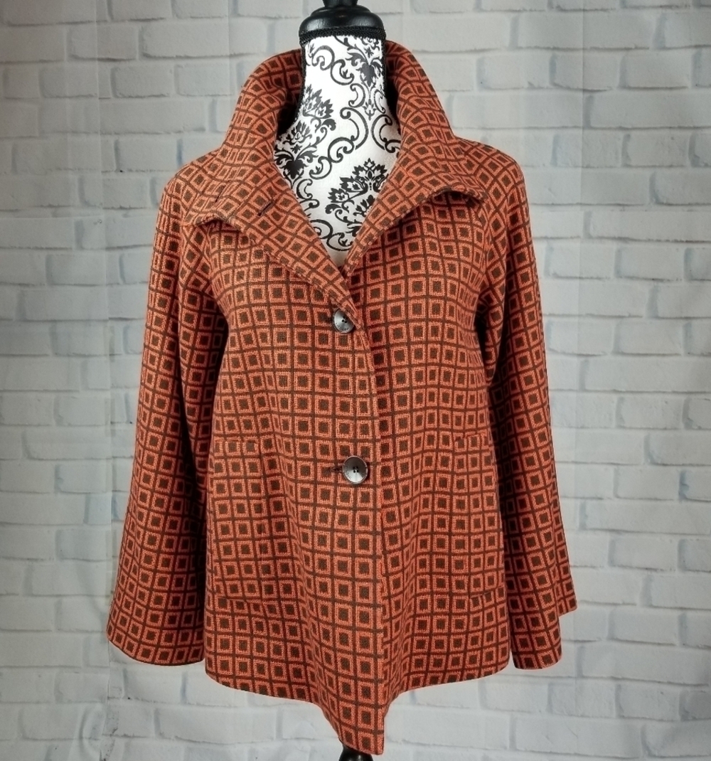 Adrienne Vittadini button front jacket sz pm lined